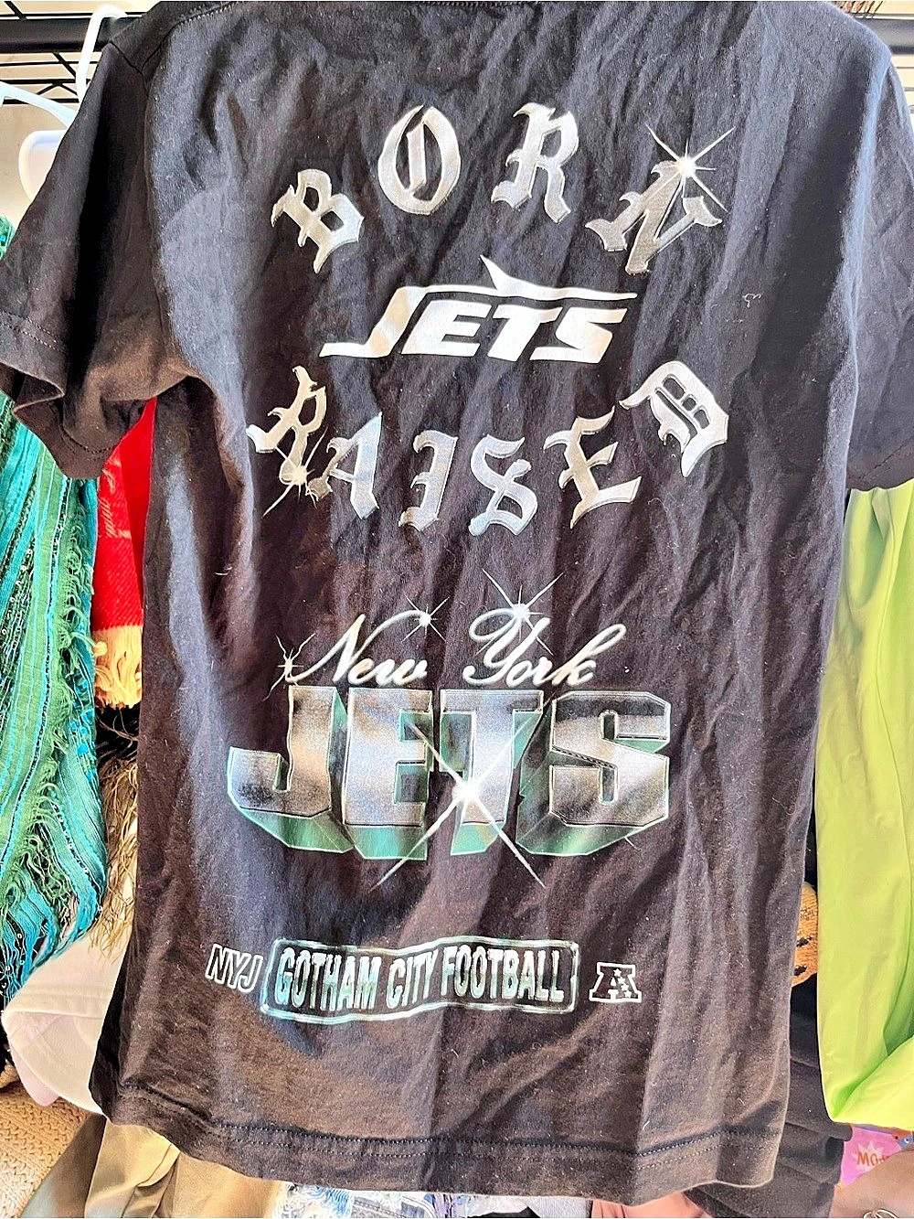 Born x Raised x New York Jets T-Shirt Graphic Size Small